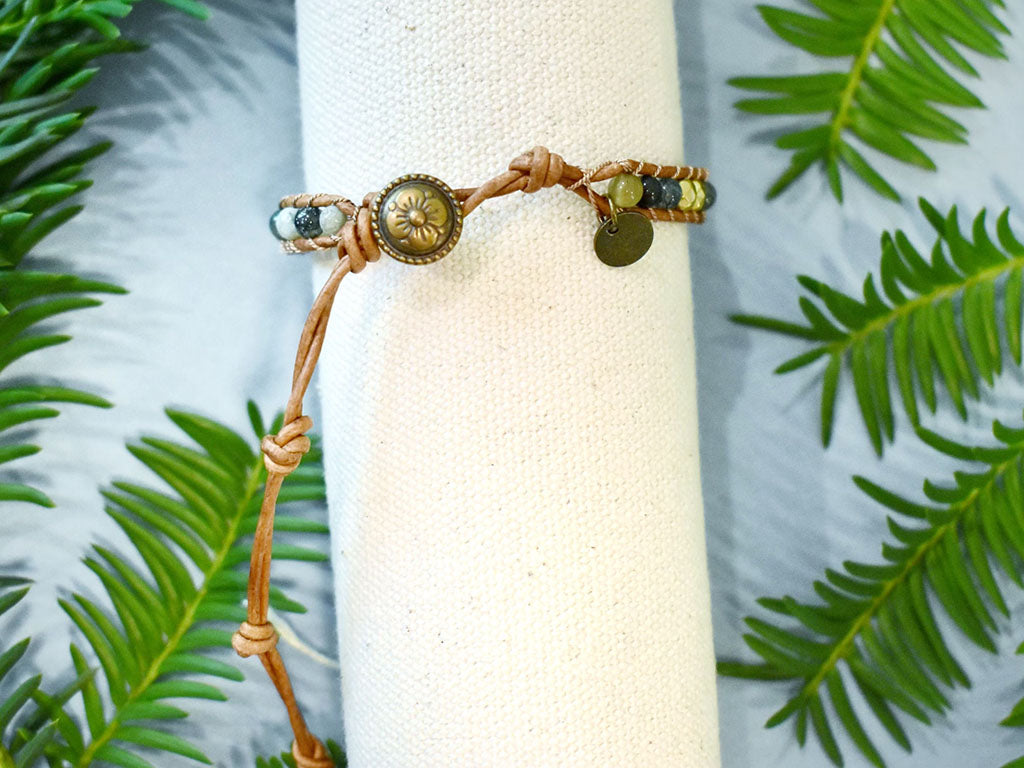 Fancy Jasper & Gold - 1 Wrap