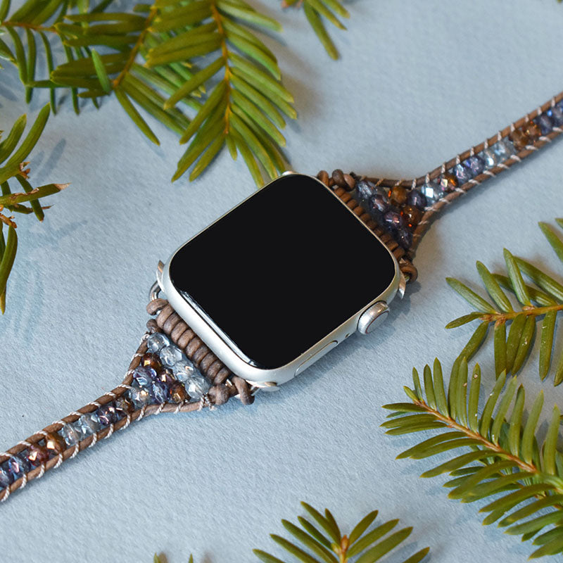 Sadie - Silver Apple Watch Wrap