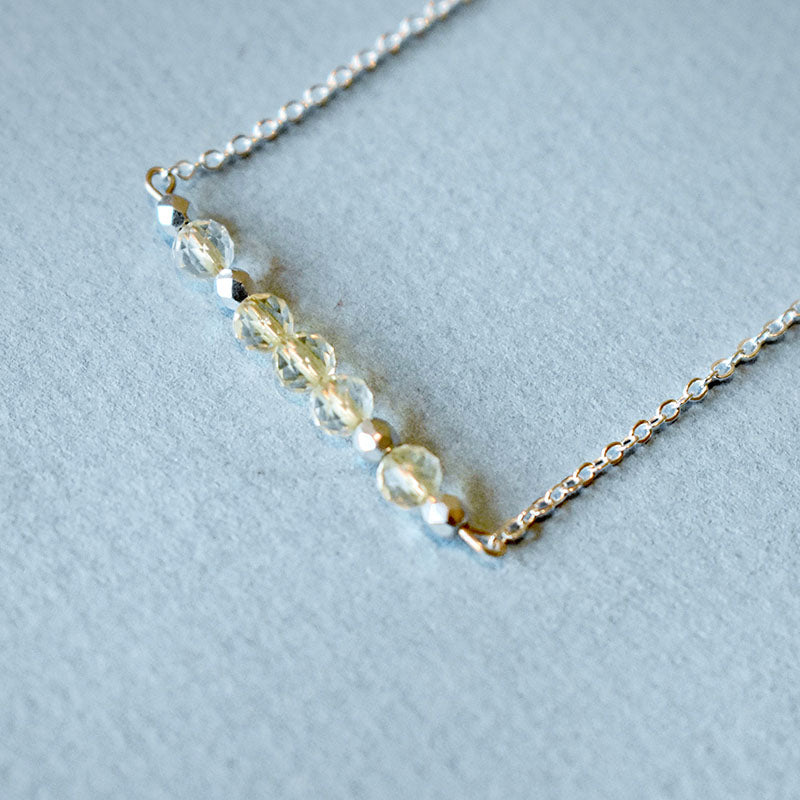 Citrine & Silver Necklace