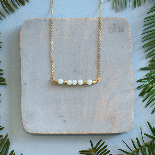 Amazonite & Gold Necklace