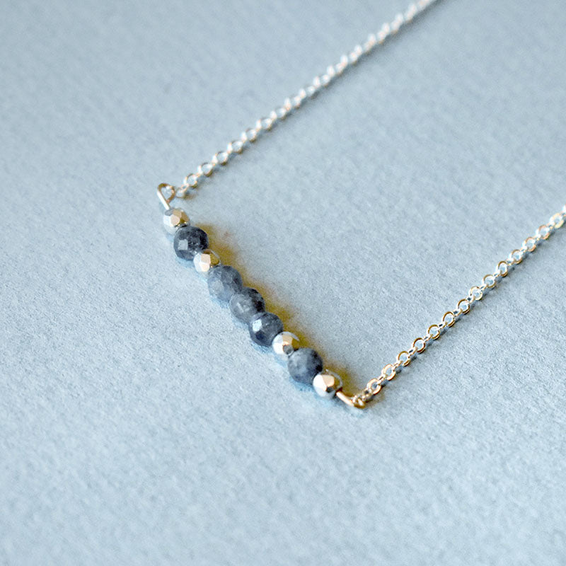 Sapphire & Silver Necklace