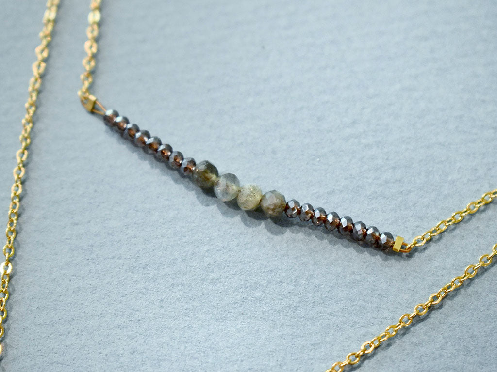 Lapis & Labradorite Tiered Necklace