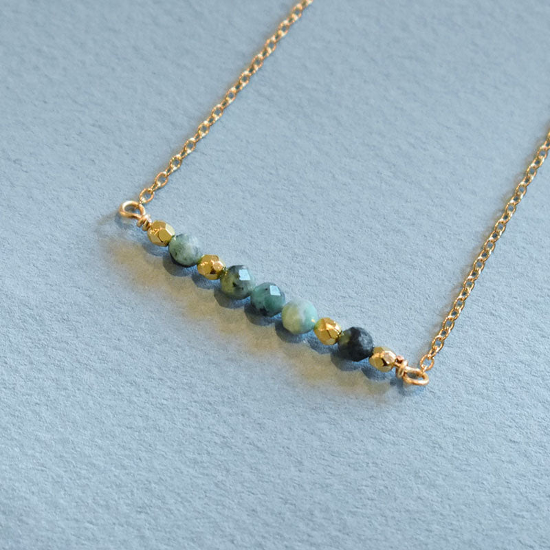 Emerald & Gold Necklace