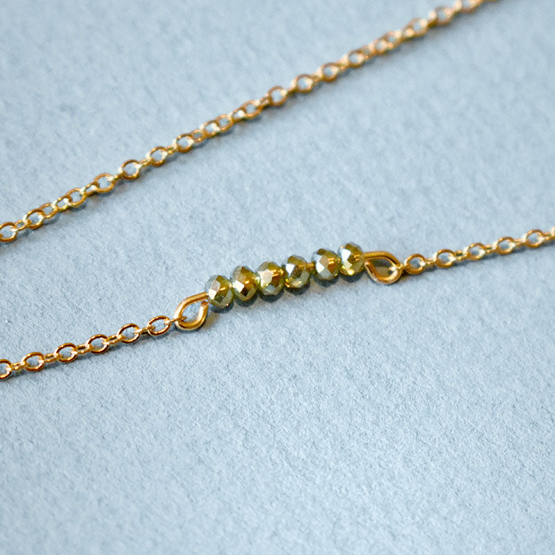 Labradorite & Champagne Necklace