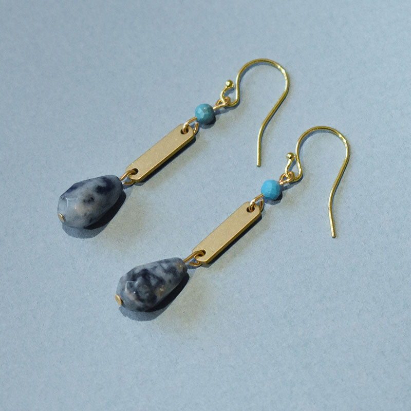 Sodalite & Turquoise Earrings