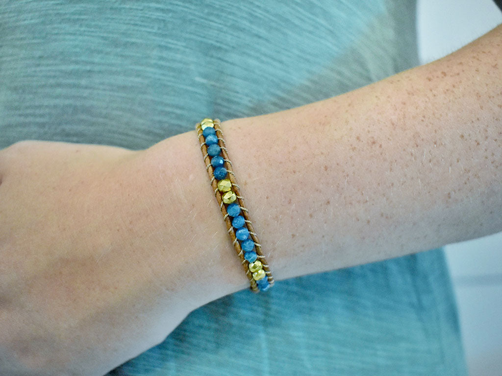 Apatite & Gold - 1 Wrap