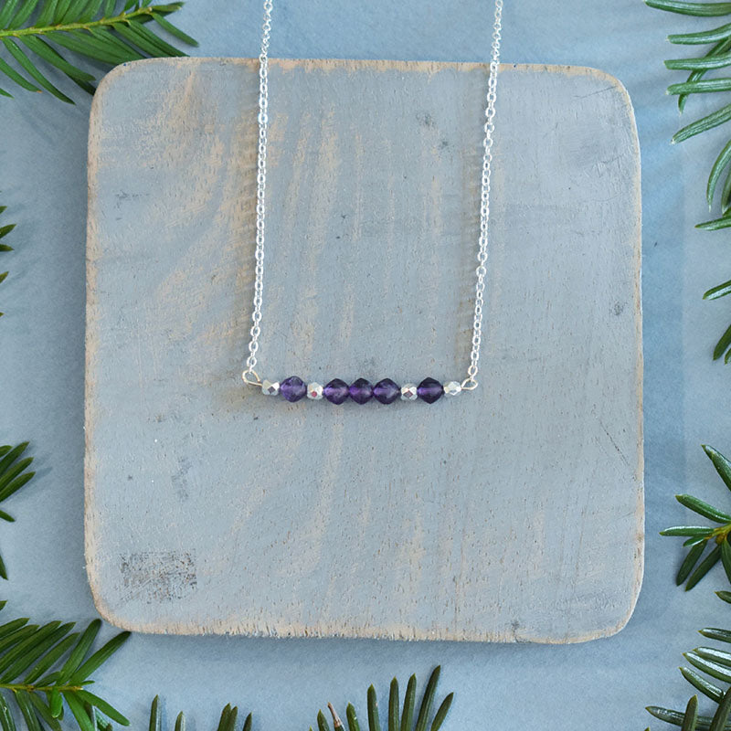 Amethyst & Silver Necklace