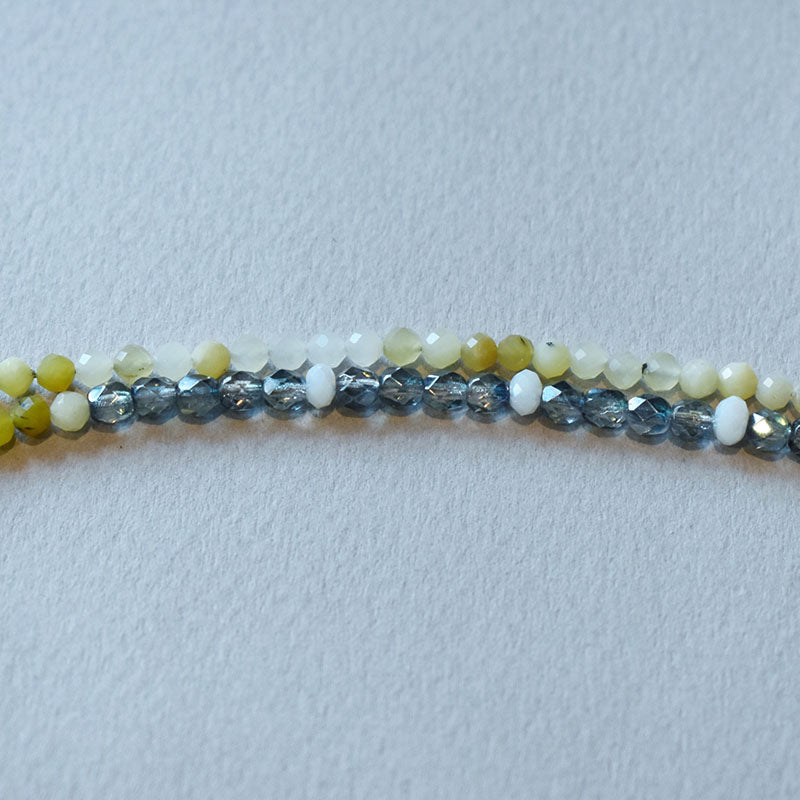 Yellow Opal Silver Bracelet