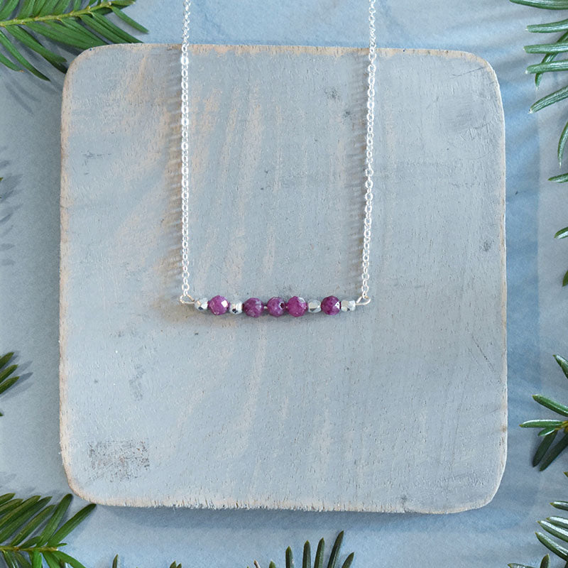 Ruby & Silver Necklace