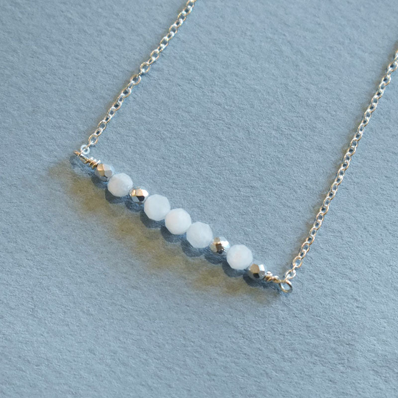 Moonstone & Silver Necklace