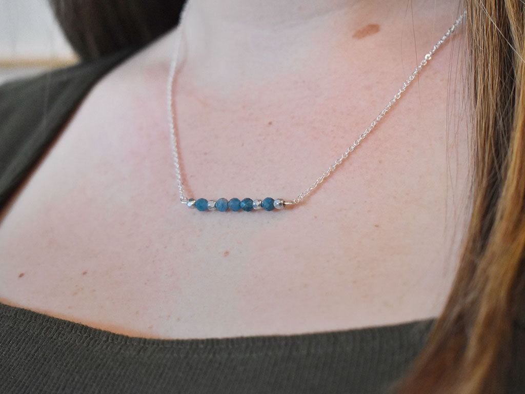 Apatite & Silver Necklace