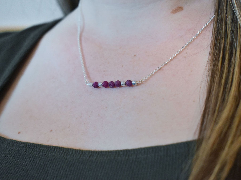 Ruby & Silver Necklace